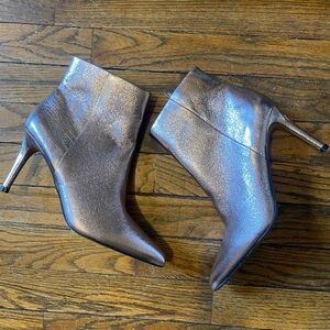 Steven By Steve Madden Shimmering Bronze Ankle Boots